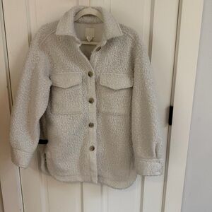 H&M Cream Teddy Jacket for Women